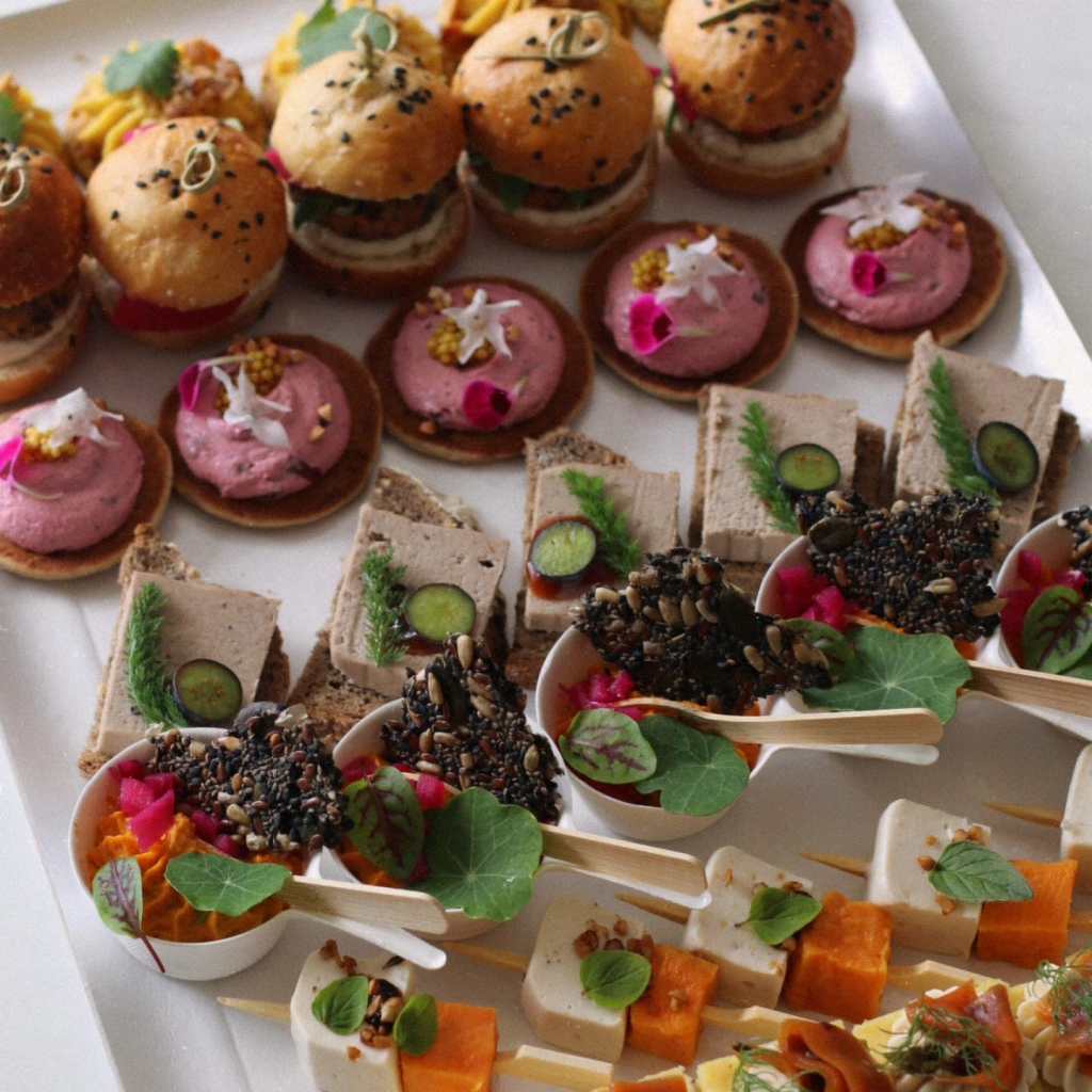 amuse bouche / pièces cocktail colorées vegétales